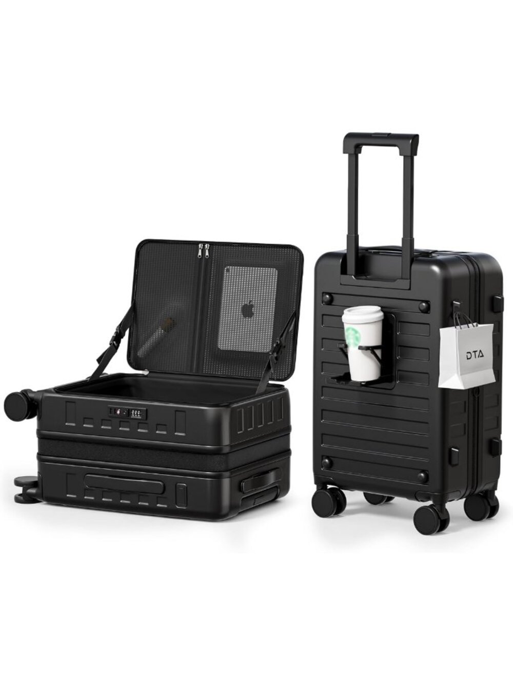 20-Inch Expandable Lightweight Hard Shell Carry-On Luggage with TSA Lock